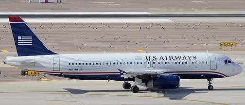 US Airways Airbus A320-232 N651AW, Phoenix Sky Harbor, April 25, 2011
